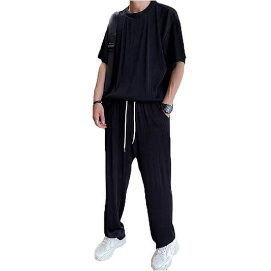 MENS STRECHABLE  SOLID TRACKSUIT