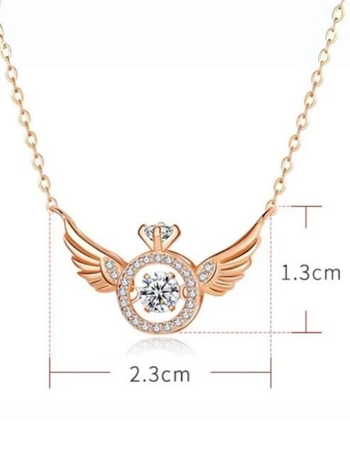 ROSE GOLD ANGEL WINGS PENDANT CHAIN